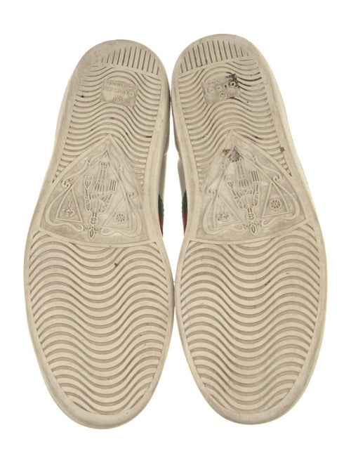 Gucci Web Accent Leather Sneakers