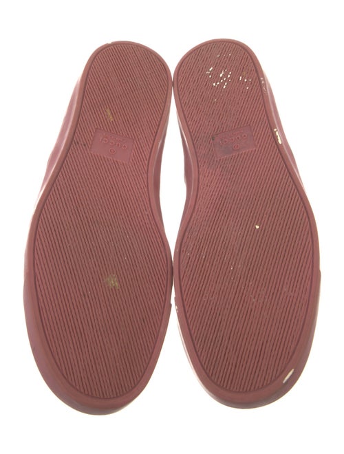 Gucci Blooms Print Leather Trim Embellishment Sneakers