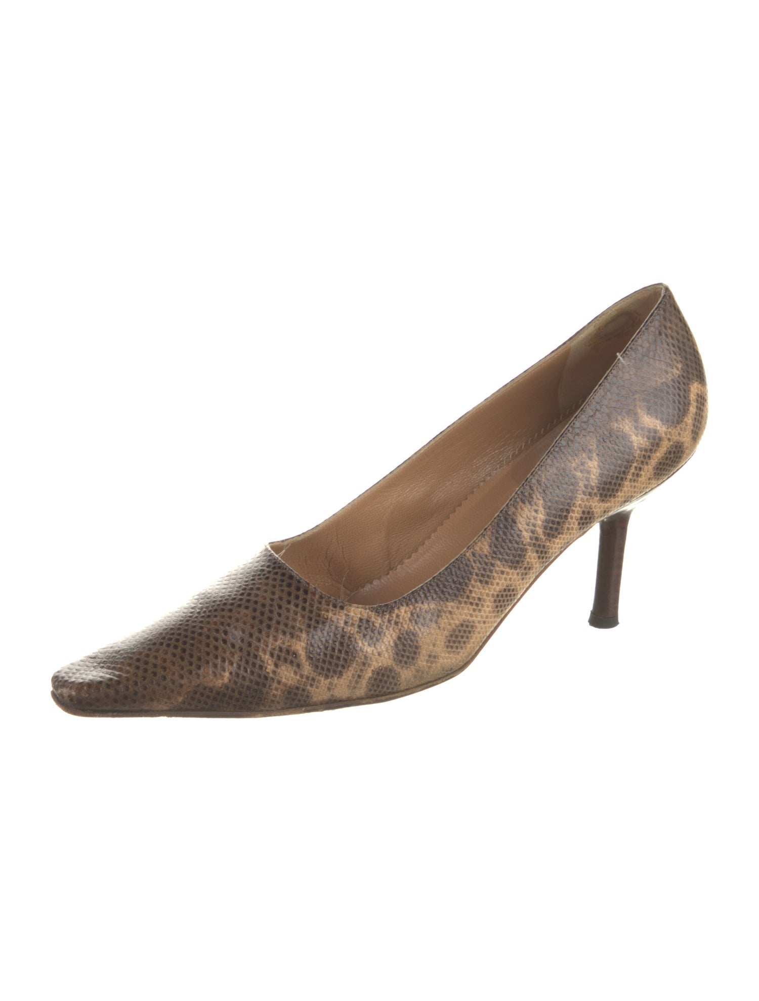 Gucci Snakeskin Animal Print Pumps