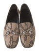 Gucci Horsebit Accent Python Loafers