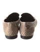 Gucci Horsebit Accent Python Loafers