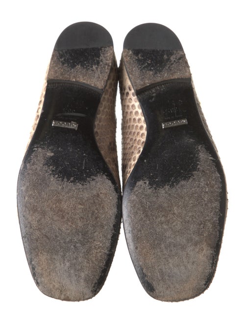 Gucci Horsebit Accent Python Loafers