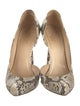 Gucci Snakeskin Animal Print D'Orsay Pumps