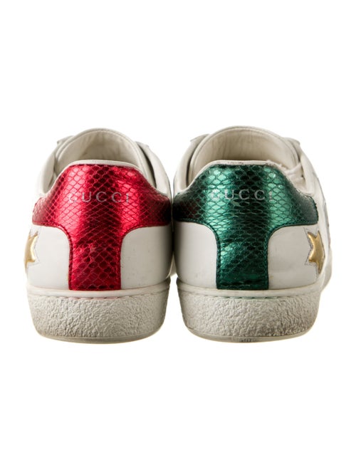 Gucci Web Accent Leather Sneakers