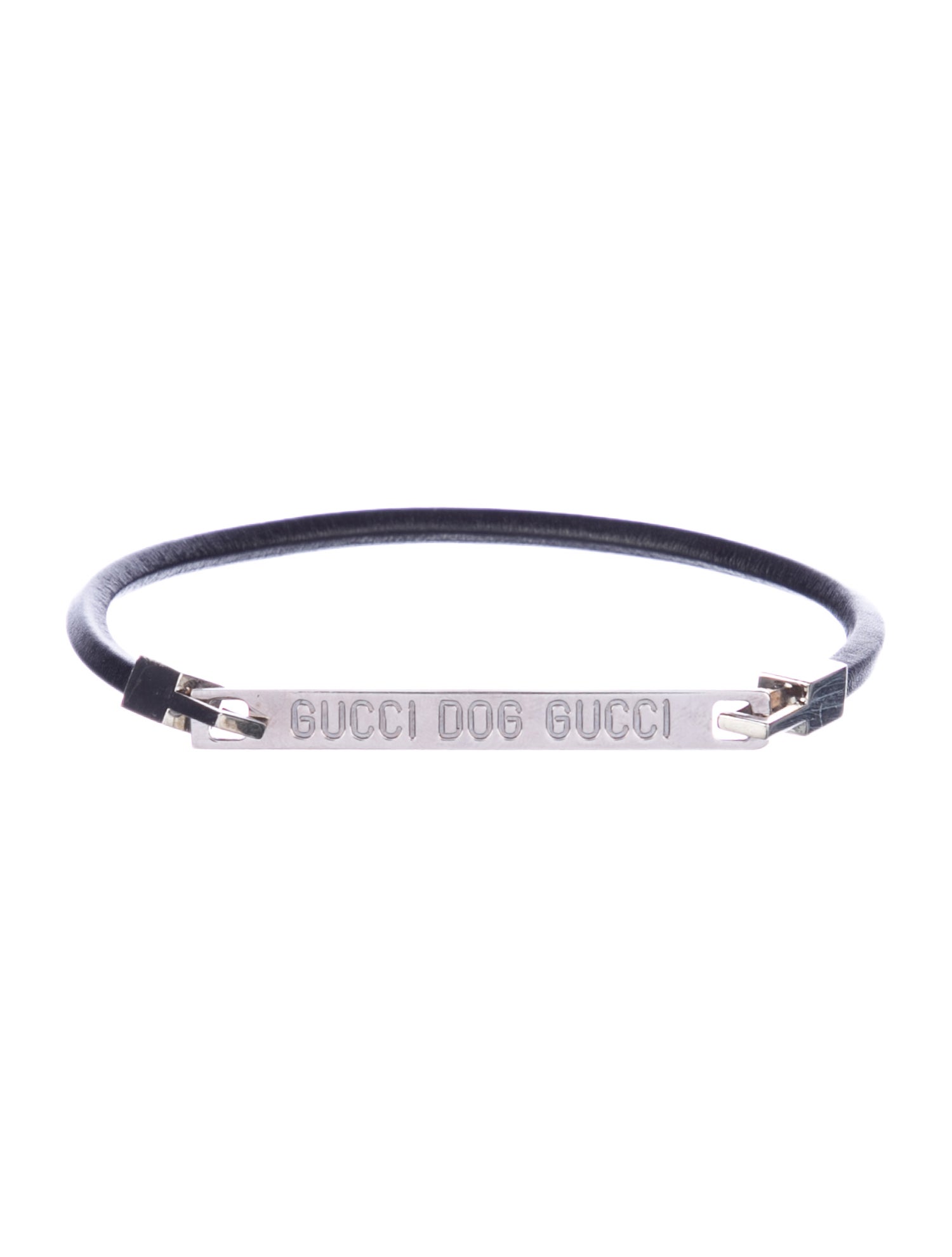 Gucci Vintage Leather Dog Choker