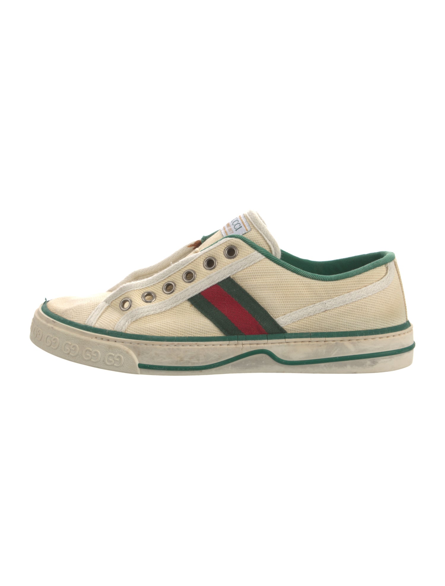 Gucci Web Accent Canvas Sneakers