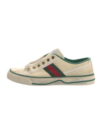 Gucci Web Accent Canvas Sneakers