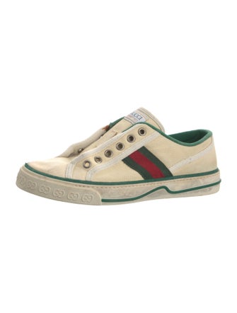 Gucci Web Accent Canvas Sneakers