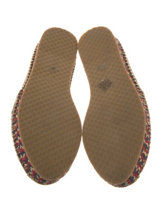 Gucci Web Accent Leather Espadrilles