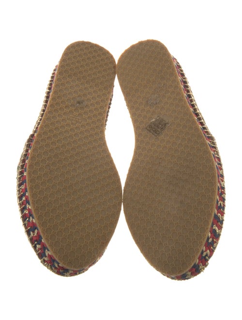 Gucci Web Accent Leather Espadrilles