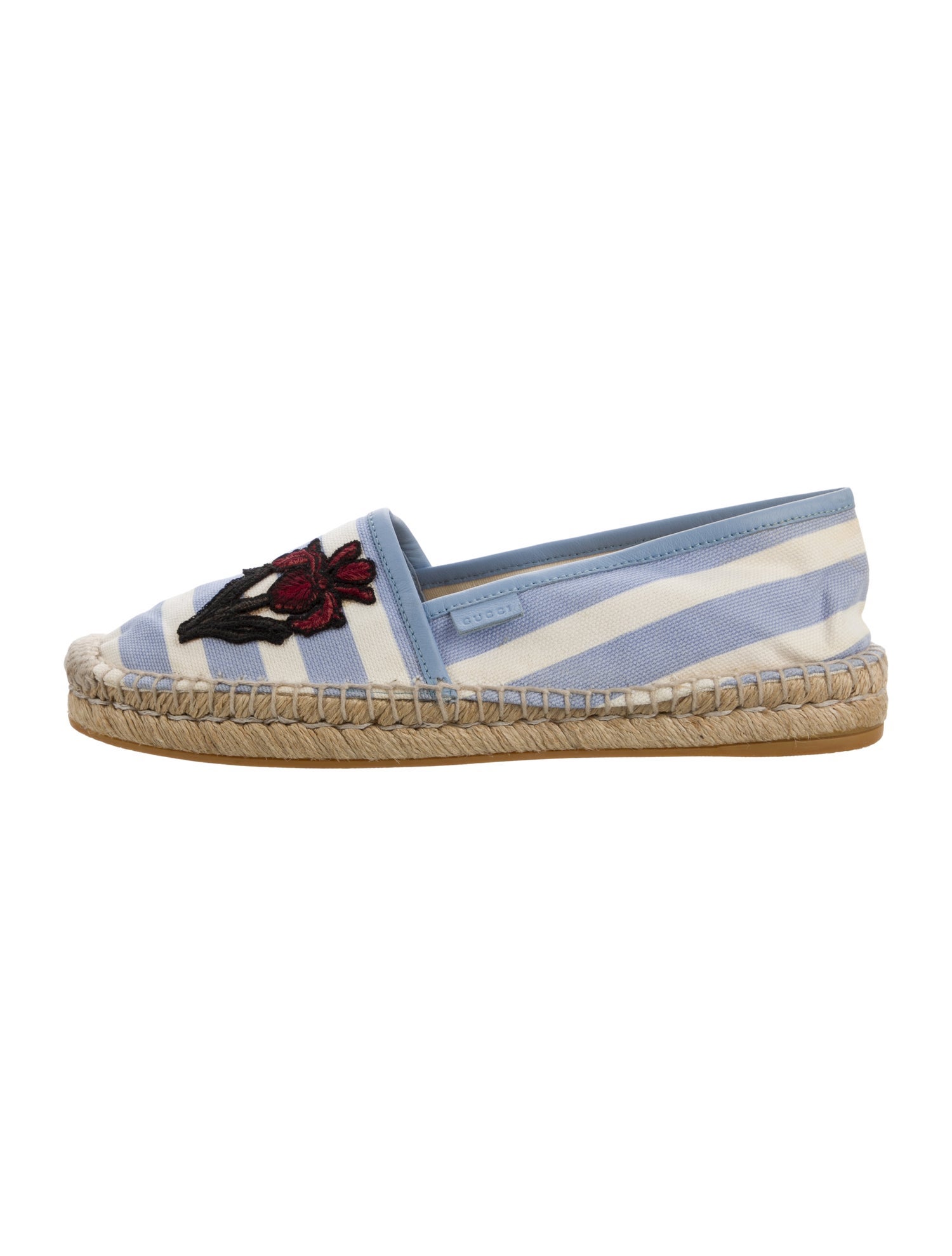 Gucci Canvas Striped Espadrilles