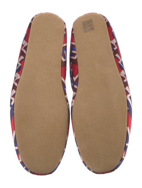 Gucci Satin Printed Loafers