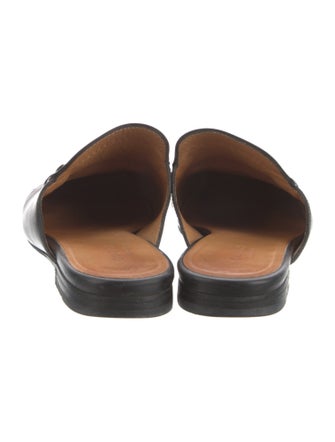 Gucci Horsebit Accent Leather Mules