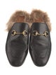 Gucci Horsebit Accent Leather Mules