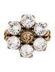 Gucci Crystal Double G Ring