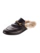 Gucci Horsebit Accent Leather Mules