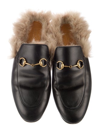 Gucci Horsebit Accent Leather Mules