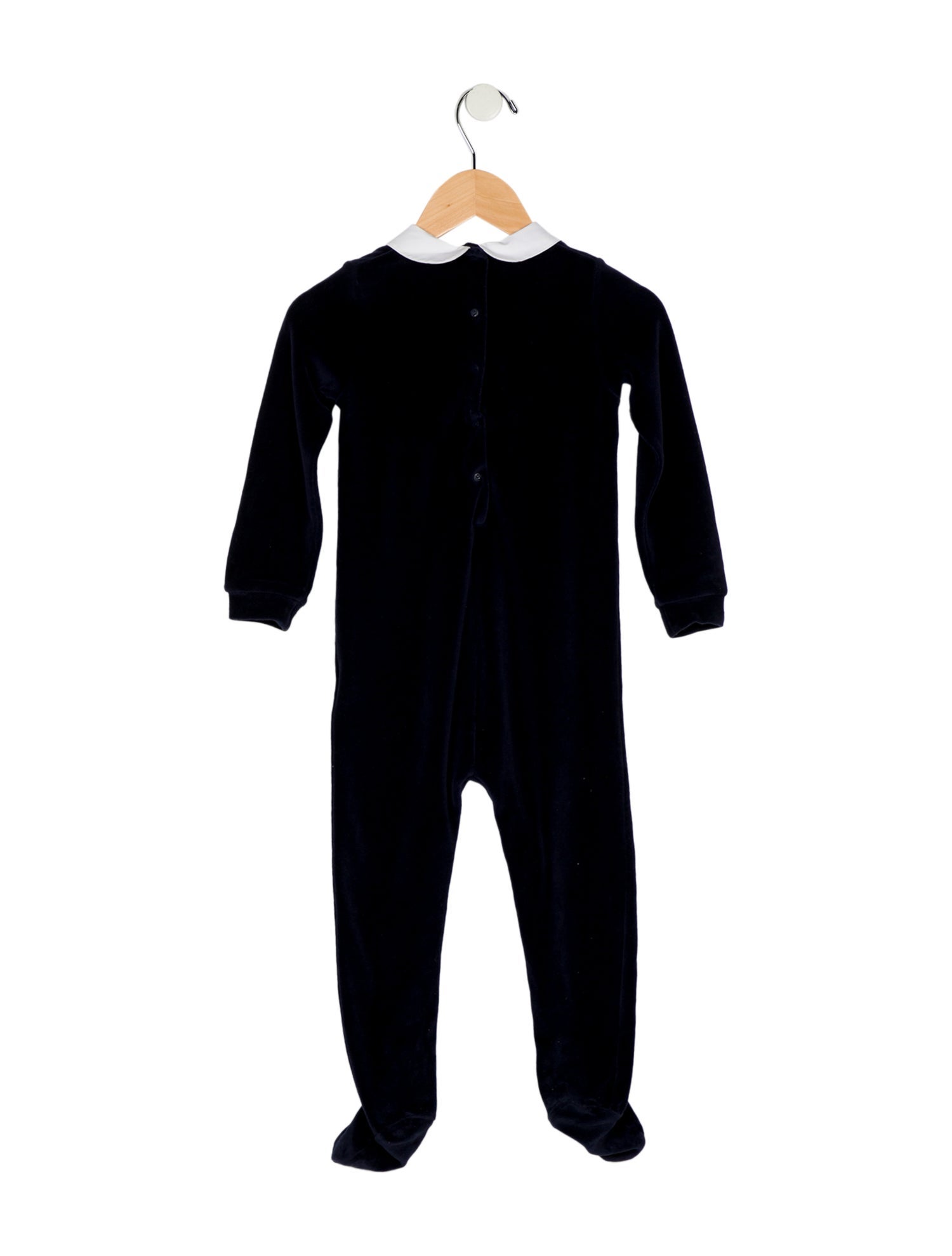 Gucci Infant Girls' Velvet Long-Sleeve Onesie