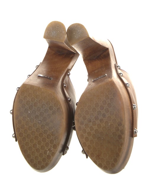 Gucci Horsebit Accent Leather Slides