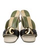 Gucci Leather Colorblock Pattern Slides