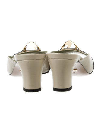 Gucci Leather Colorblock Pattern Slides