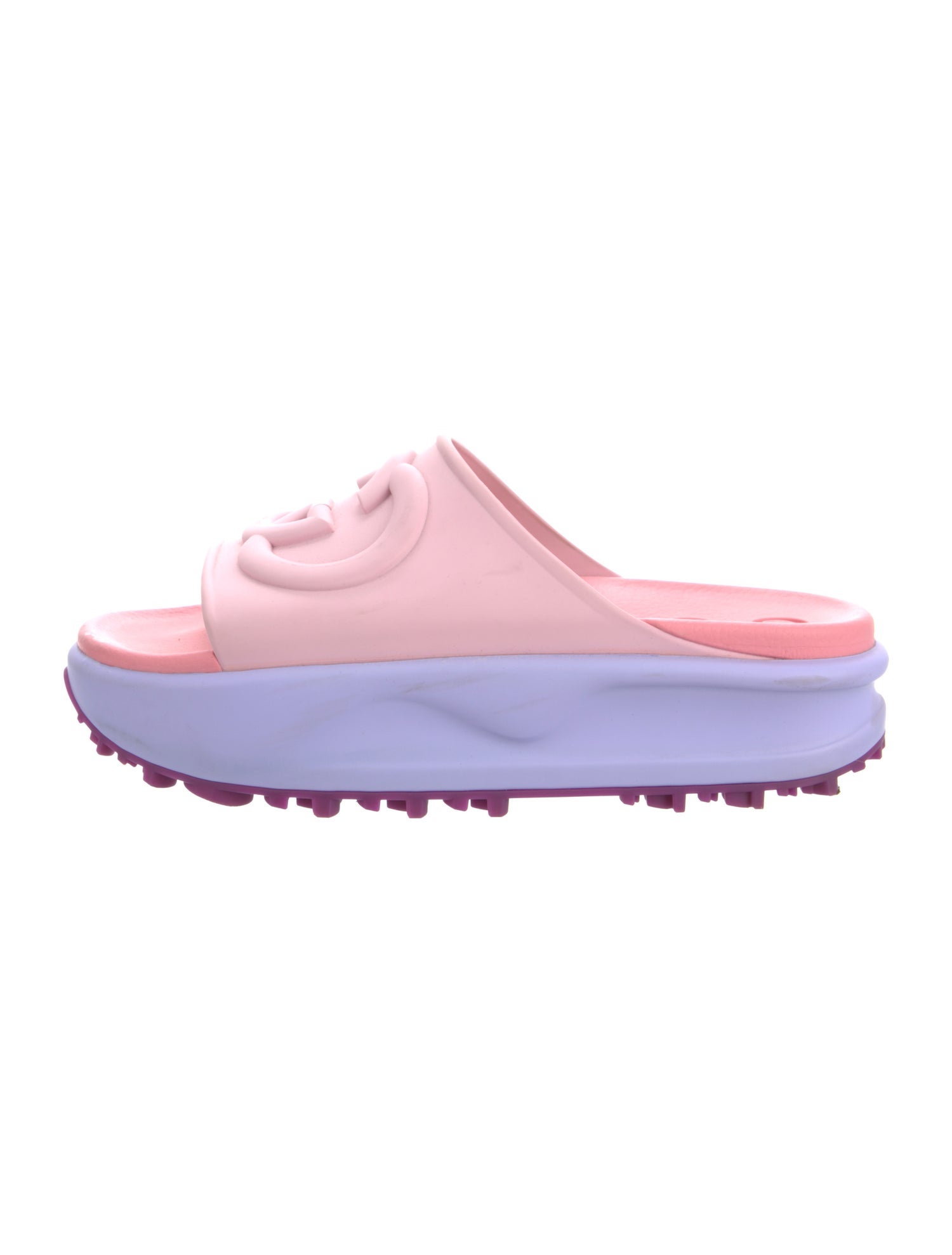 Gucci Interlocking G Logo Rubber Slides