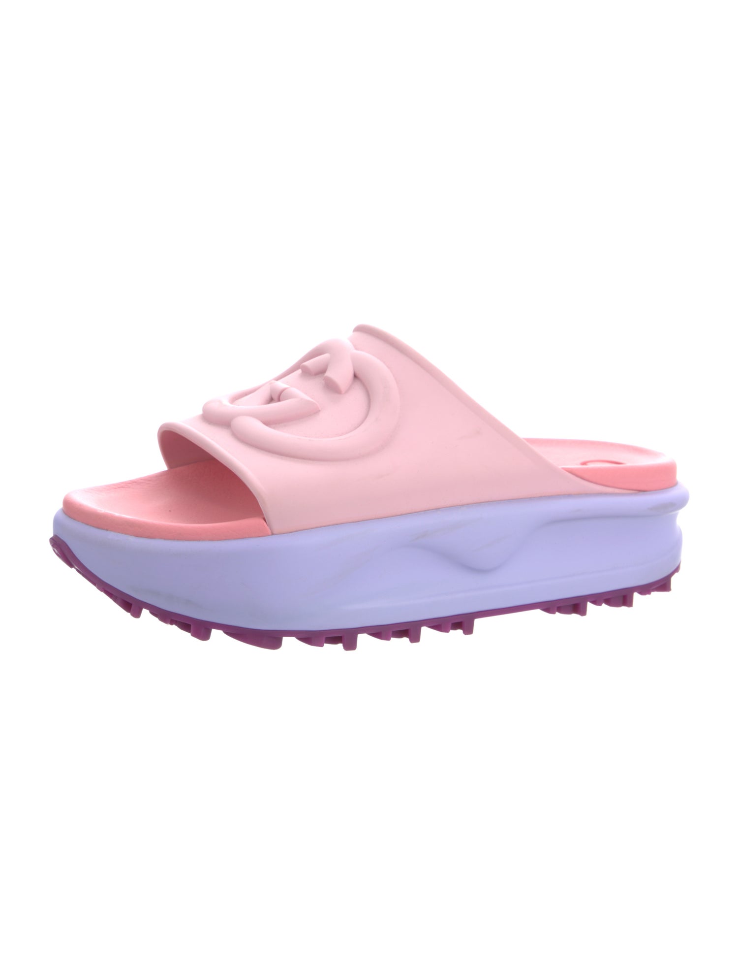 Gucci Interlocking G Logo Rubber Slides