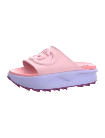 Gucci Interlocking G Logo Rubber Slides