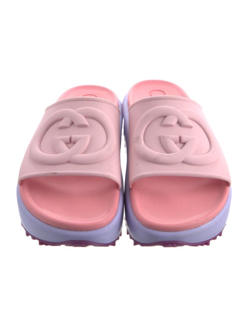 Gucci Interlocking G Logo Rubber Slides
