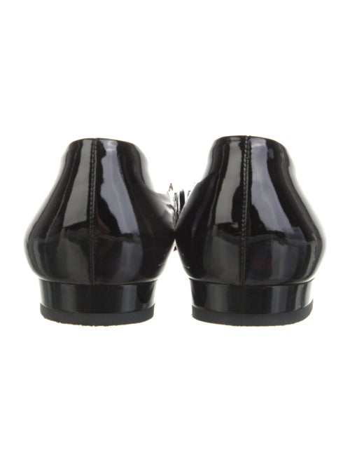 Gucci Web Accent Patent Leather Ballet Flats