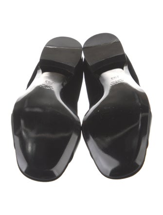 Gucci Interlocking G Logo Velvet Flats