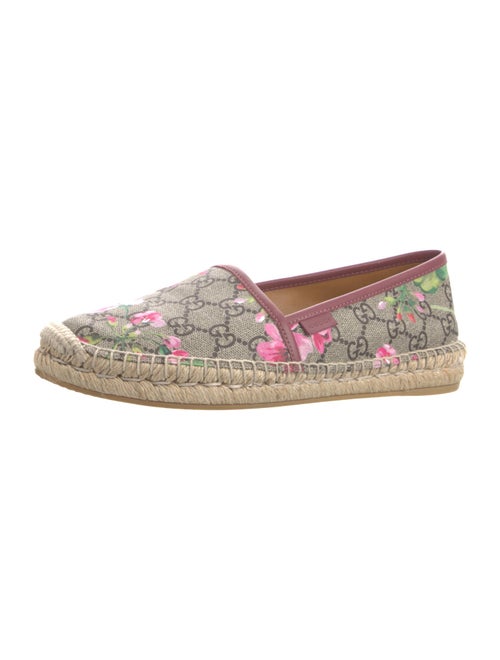 Gucci Blooms Print Whipstitch Trim Espadrilles