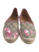 Gucci Blooms Print Whipstitch Trim Espadrilles