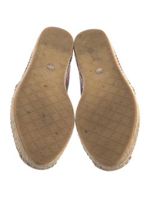 Gucci Blooms Print Whipstitch Trim Espadrilles