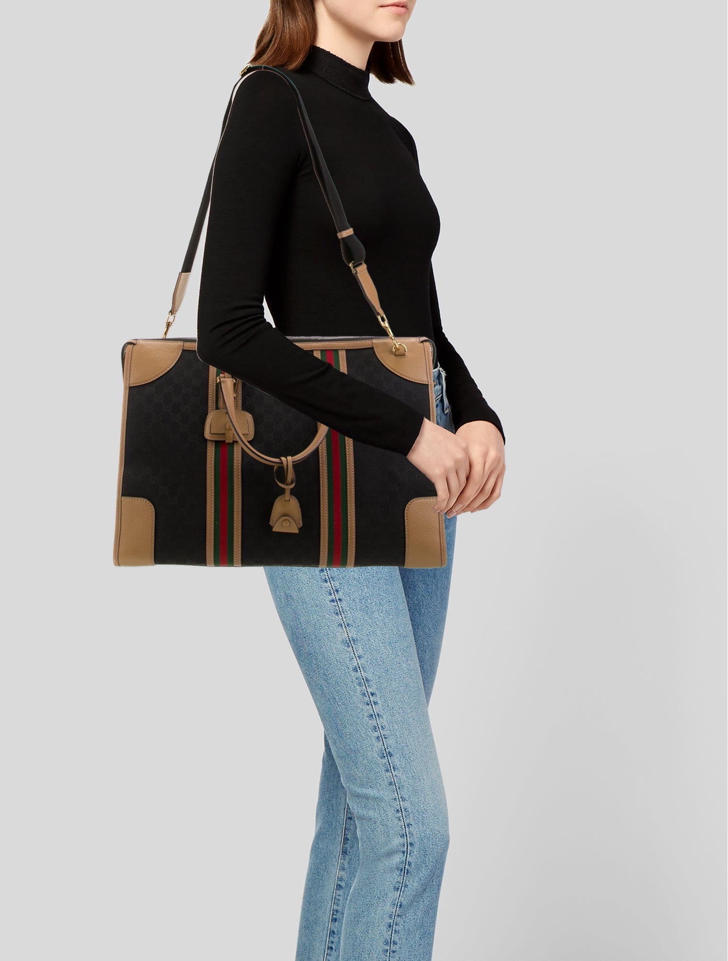 Gucci GG Canvas Weekender Bag Large