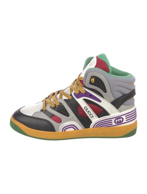 Gucci Interlocking G Logo Leather Athletic Sneakers