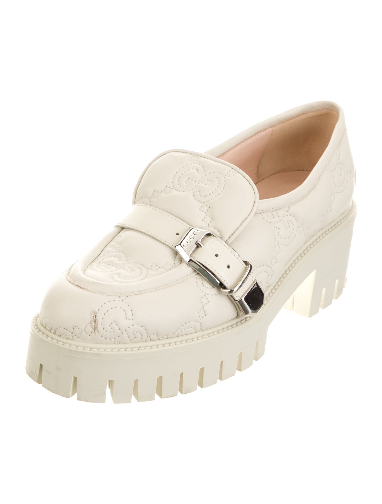 Gucci Horsebit Accent Leather Loafers