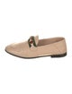 Gucci Web Accent Leather Loafers