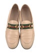 Gucci Web Accent Leather Loafers
