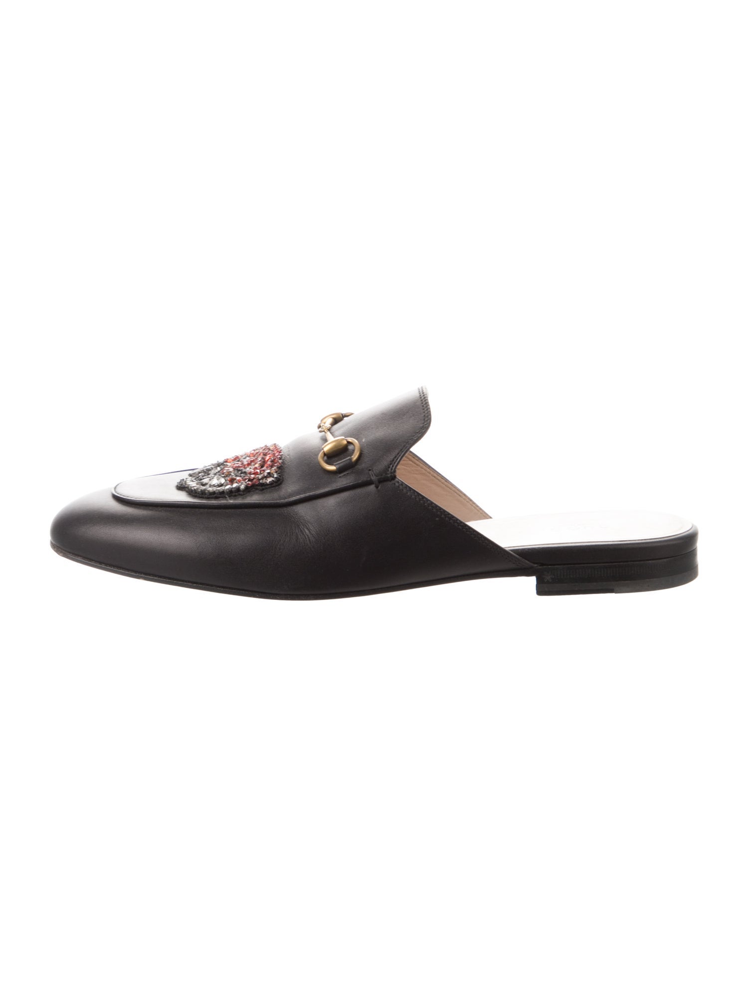 Gucci Horsebit Accent Leather Mules