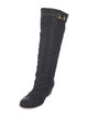 Gucci Web Accent Nylon Riding Boots