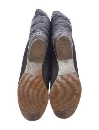 Gucci Web Accent Nylon Riding Boots