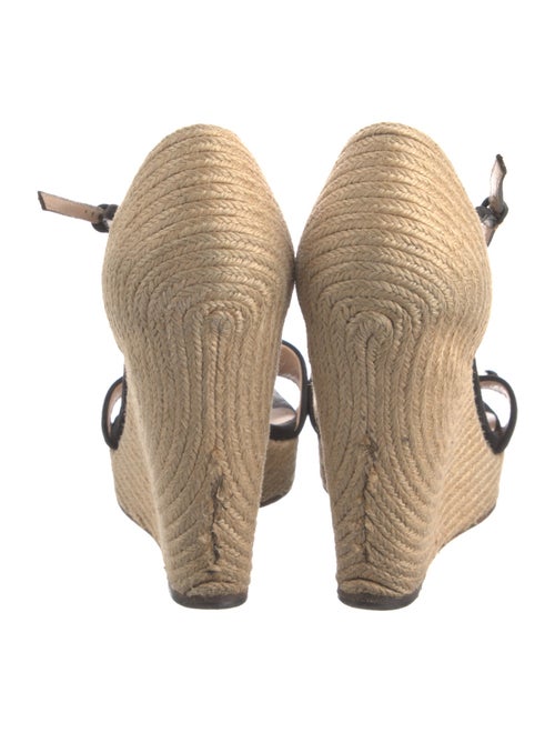 Gucci Horsebit Accent Suede Espadrilles