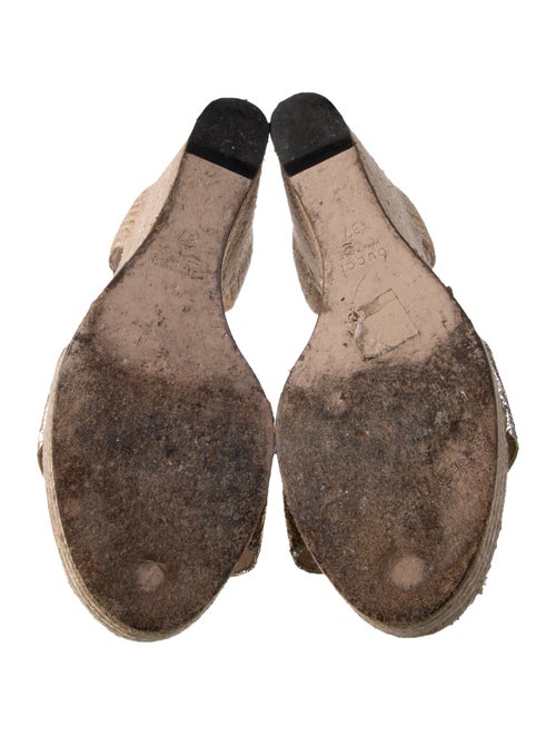 Gucci Horsebit Accent Leather Espadrilles