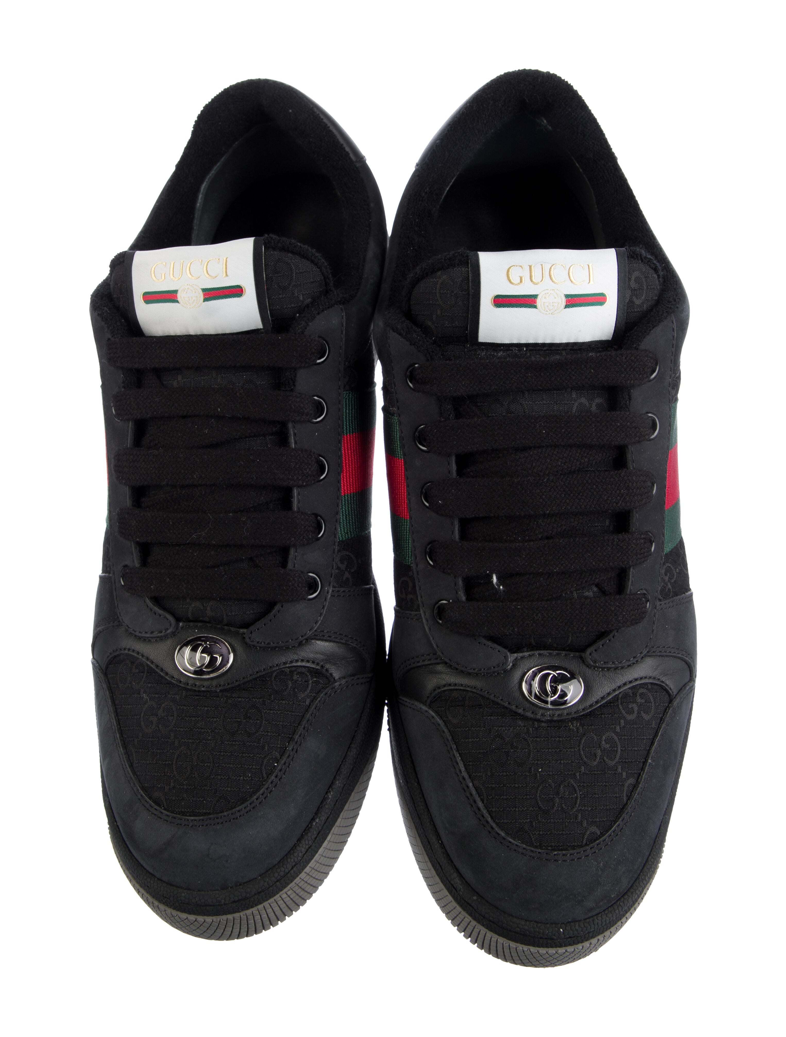 Gucci Web Accent Nubuck Sneakers