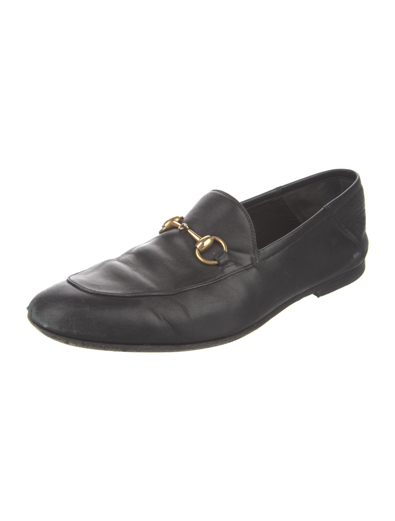 Gucci Horsebit Accent Leather Loafers