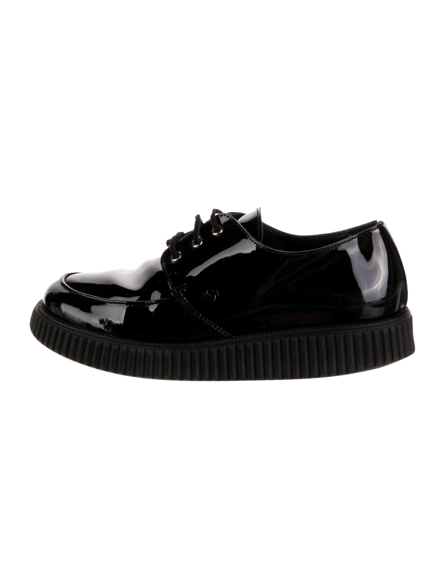 Gucci Kids Girls' Solid Patent Leather Low-Top Sneakers