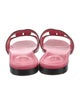 Gucci Interlocking G Logo Leather Slides