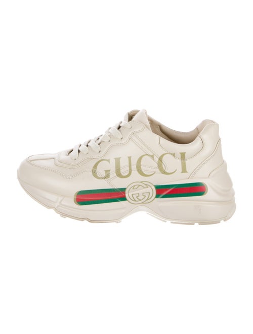 Gucci Web Accent Leather Sneakers