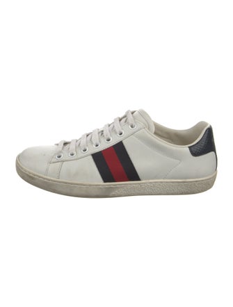 Gucci Sylvie Web Accent Leather Sneakers